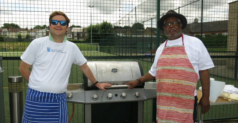 Henry & George at the BBQ