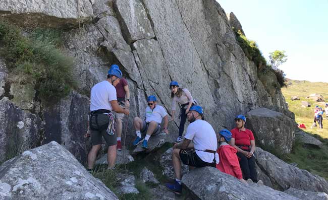 rock climbing