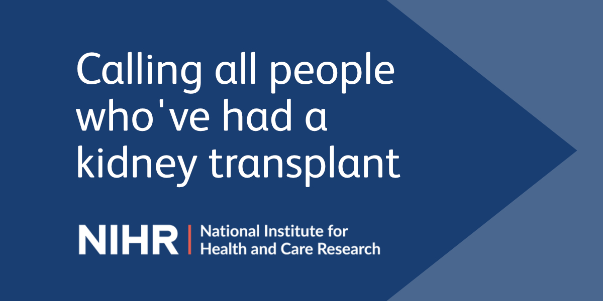Calling all people who've had a kidney transplant